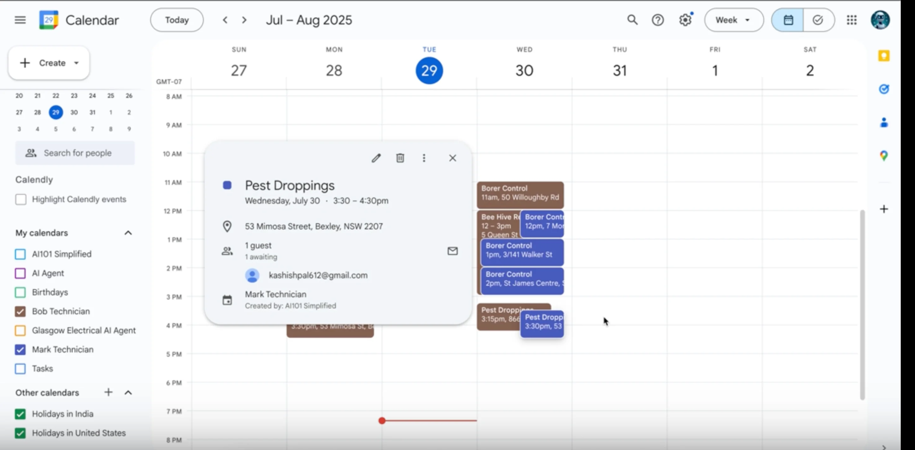 Service industry platform screenshot 2